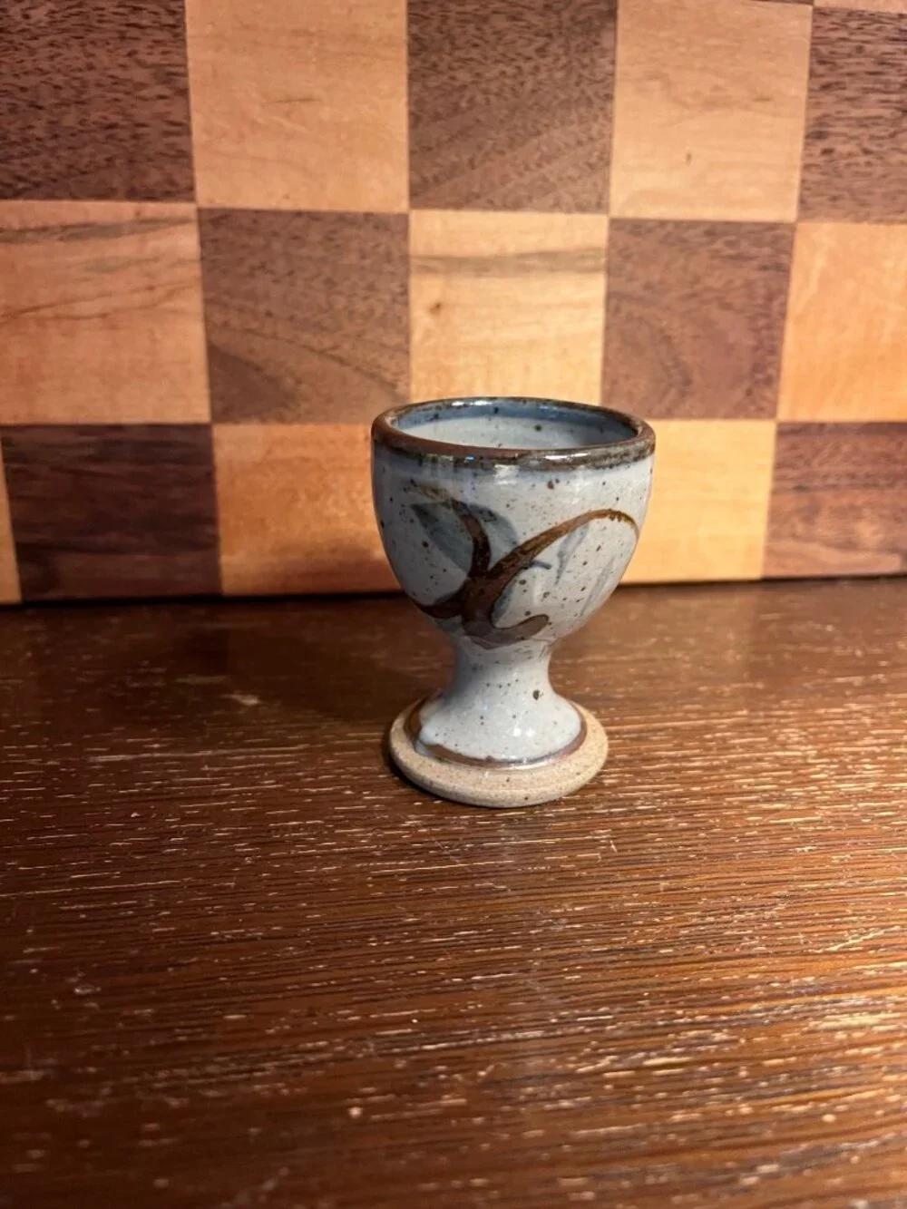 Studio Pottery Speckled Glazed Egg Cup A826